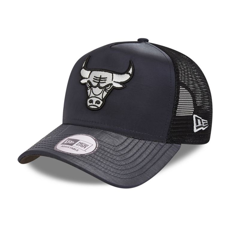 Gorras New Era Nba Negros - Chicago Bulls Hypertone A-Frame Trucker 78123POFQ